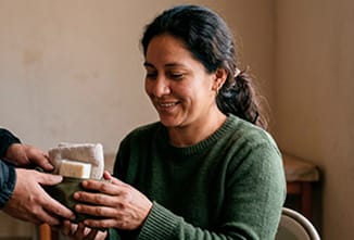 Mujeres beneficiadas en posada